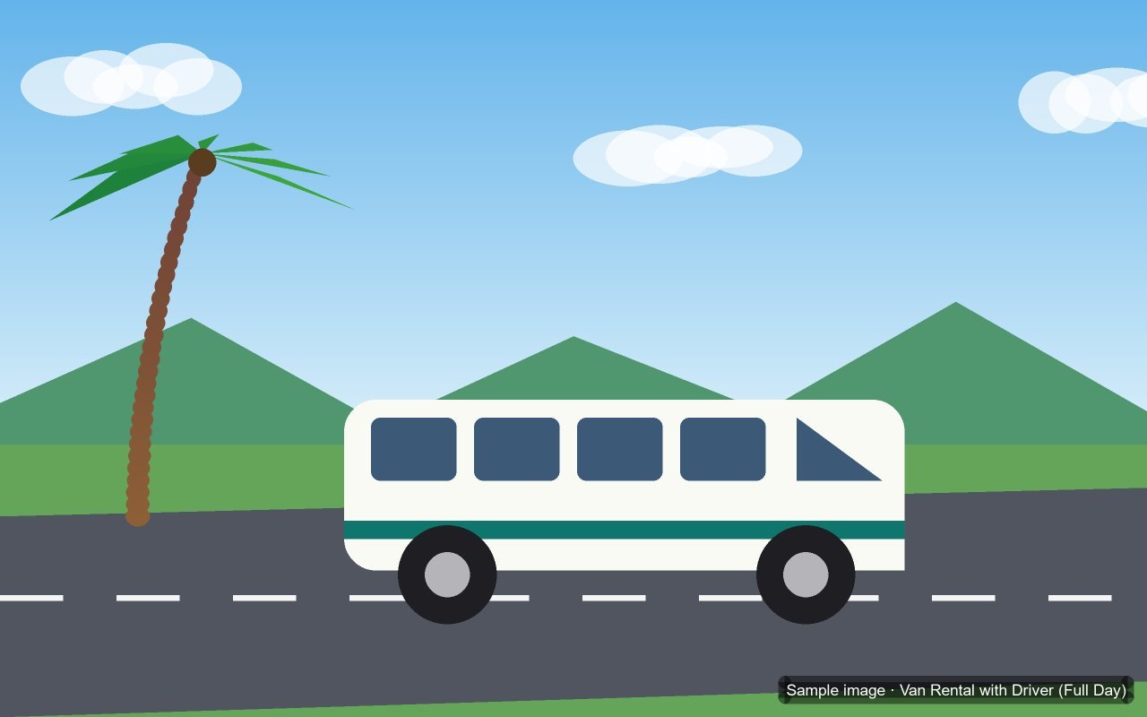 Van Rental with Driver (Full Day)